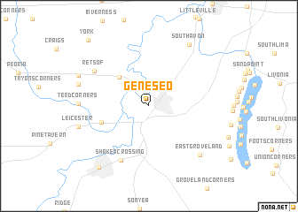 map of Geneseo