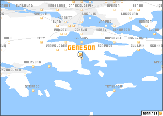 map of Genesön