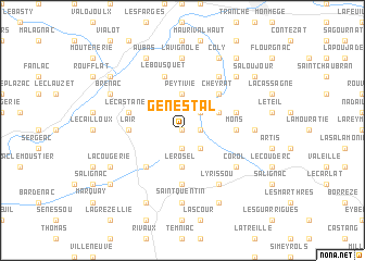 map of Genestal