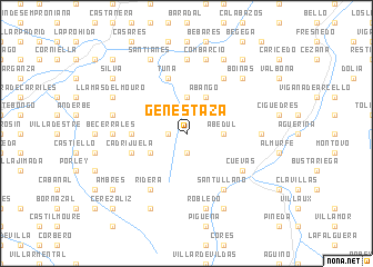 map of Genestaza