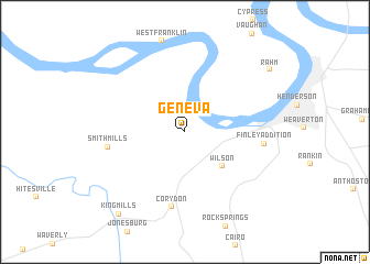 map of Geneva