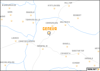 map of Geneva