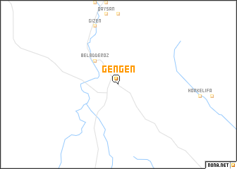 map of Gengen