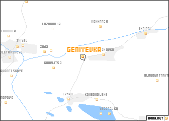 map of Geniyevka