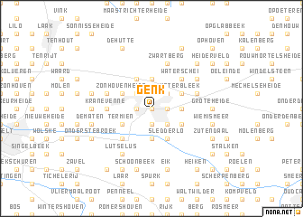 map of Genk