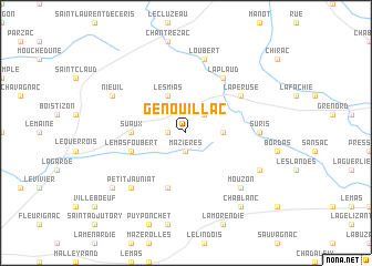 map of Genouillac