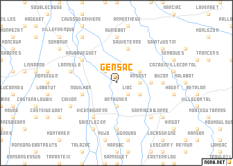 map of Gensac