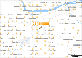 map of Gensingen