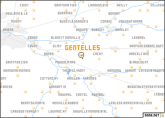 map of Gentelles