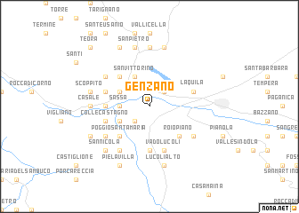 map of Genzano