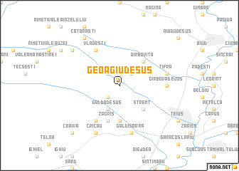 map of Geoagiu de Sus