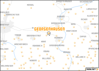map of Georgenhausen