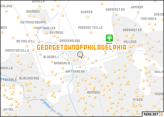 map of Georgetown of Philadelphia