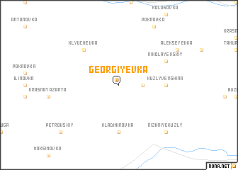 map of Georgiyevka