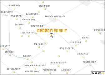 map of Georgiyevskiy
