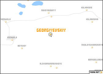 map of Georgiyevskiy