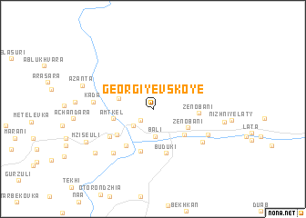 map of Georgiyevskoye