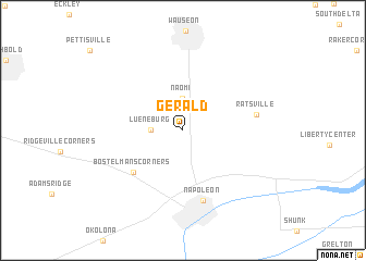 map of Gerald