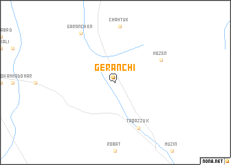 map of Gerānchī