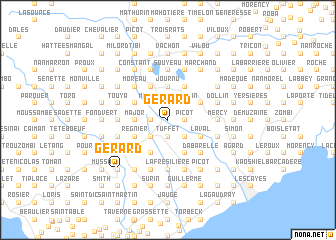 map of Gérard