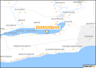 map of Gerasimovka