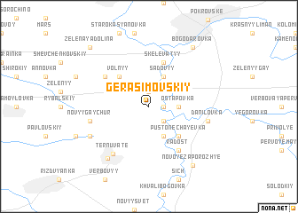 map of Gerasimovskiy