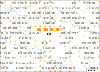 map of Gerbersdorf