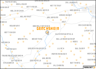 map of Gerchsheim