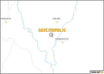 map of Gercinópolis