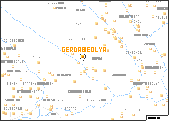 map of Gerdāb-e ‘Olyā