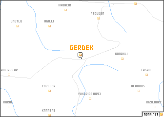 map of Gerdek