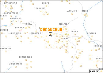 map of Gerdū Chūb