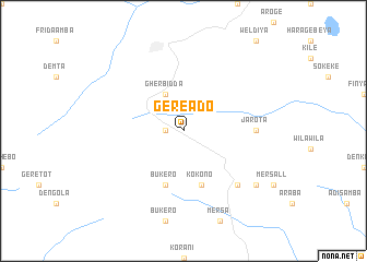 map of Gereʼādo