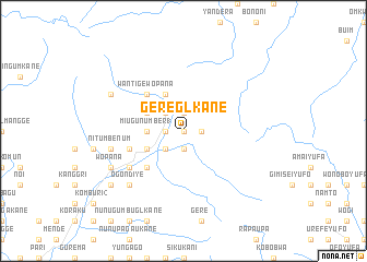 map of Gereglkane