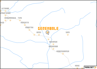 map of Gerembale