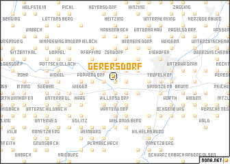 map of Gerersdorf