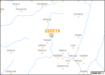 map of Gereta