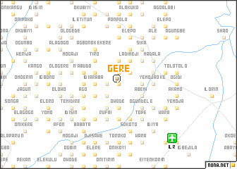 map of Gere