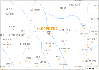 map of Gergera