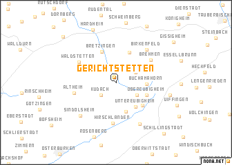 map of Gerichtstetten