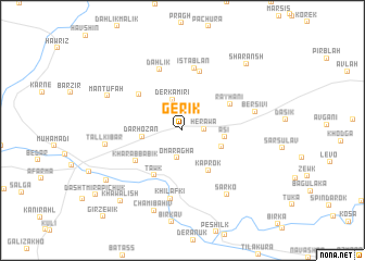 map of Gerik