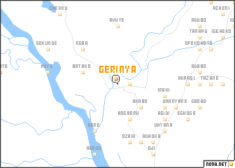 map of Gerinya