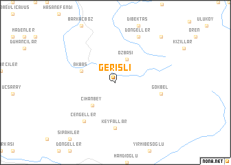 map of Gerişli