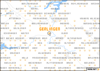 map of Gerlingen