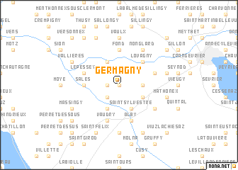 map of Germagny