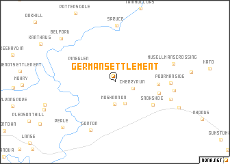 map of German Settlement