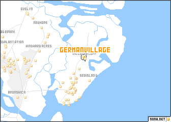 map of German Village