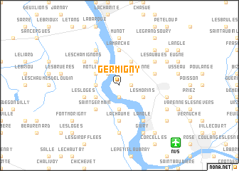 map of Germigny