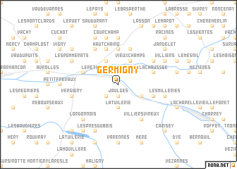 map of Germigny