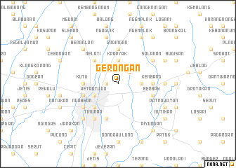 map of Gerongan